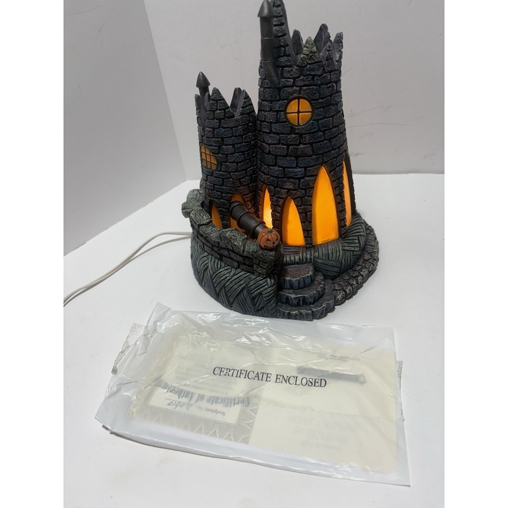 Hawthorne Village Nightmare Before Christmas Melty House Light Up Sculpture COA